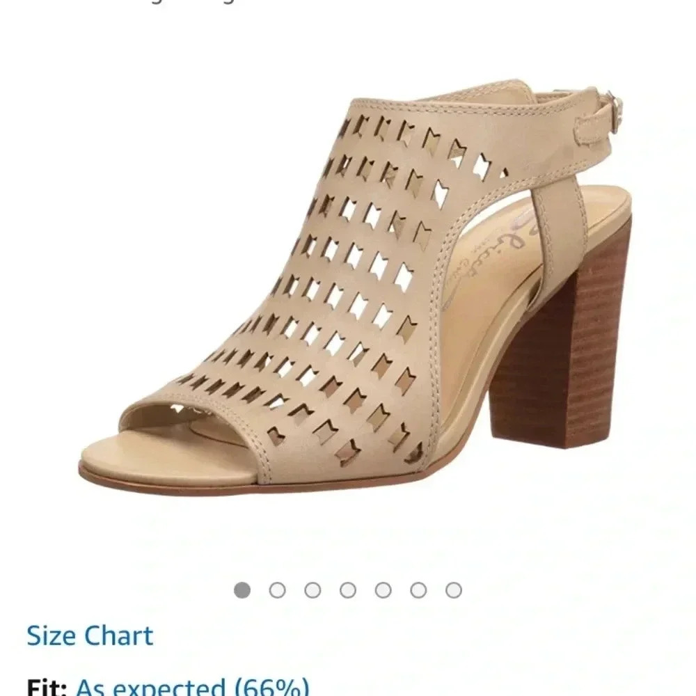 Sbicca lightening heels perforated 6.5 sandals